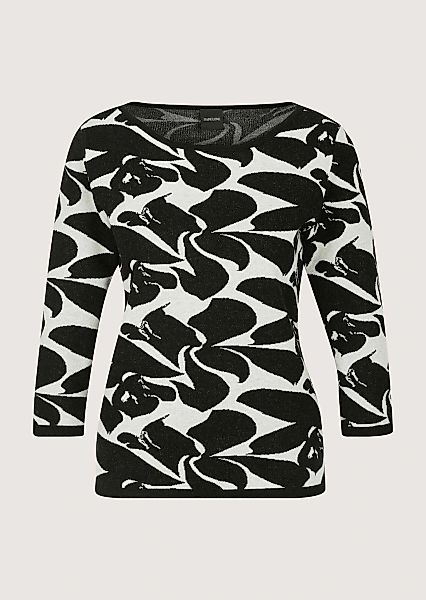 MADELEINE Longpullover "Feinstrickpullover Jacquardpullover mit grafischem günstig online kaufen