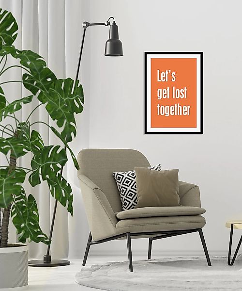 queence Bild »Let's get lost together«, Sprüche & Texte-Schriftzug, HD Prem günstig online kaufen