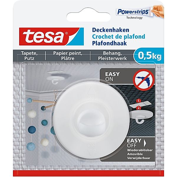 tesa Klebehaken POWERSTRIPS Deckenhaken mit max. günstig online kaufen