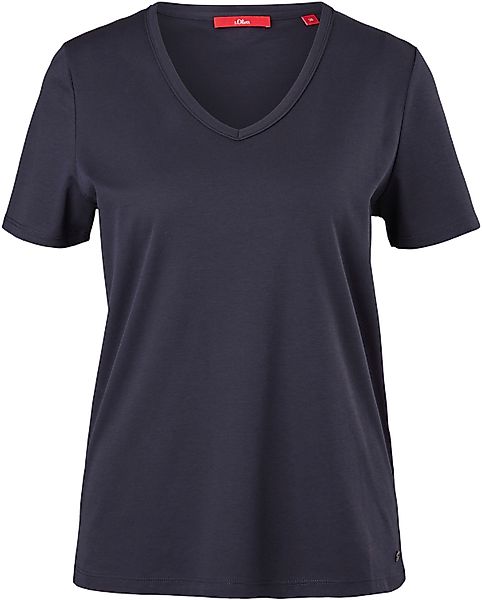 s.Oliver T-Shirt, mit umgenähtem Saum günstig online kaufen