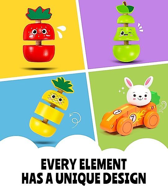 POPOLIC Spielzeug-Auto Montessori Sorting Obst- und günstig online kaufen