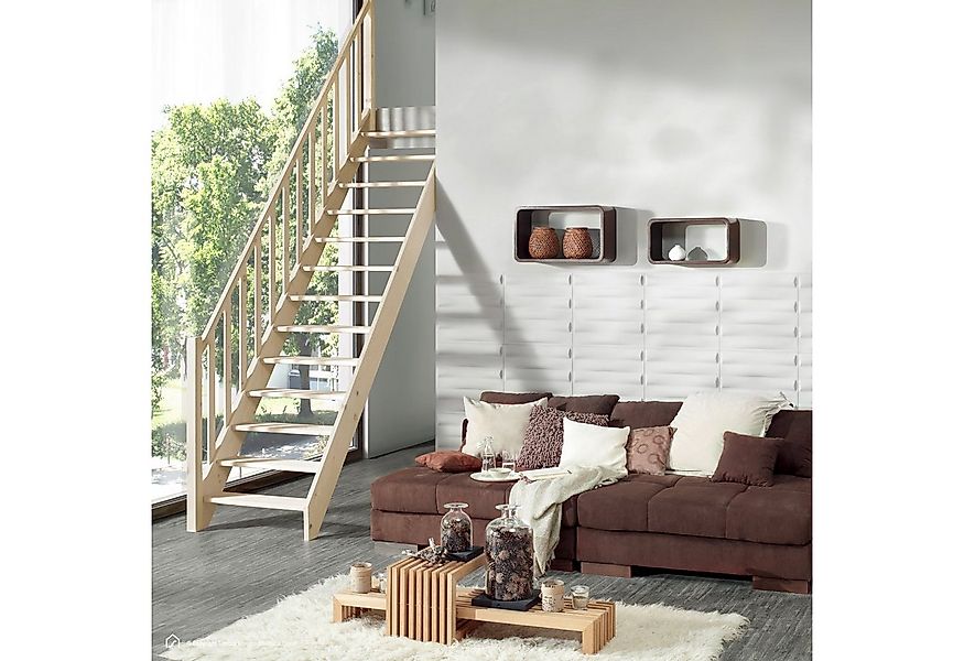 Treppen Intercon Raumspartreppe Casablanca gerade, 60 oder 80 cm Stufenbrei günstig online kaufen