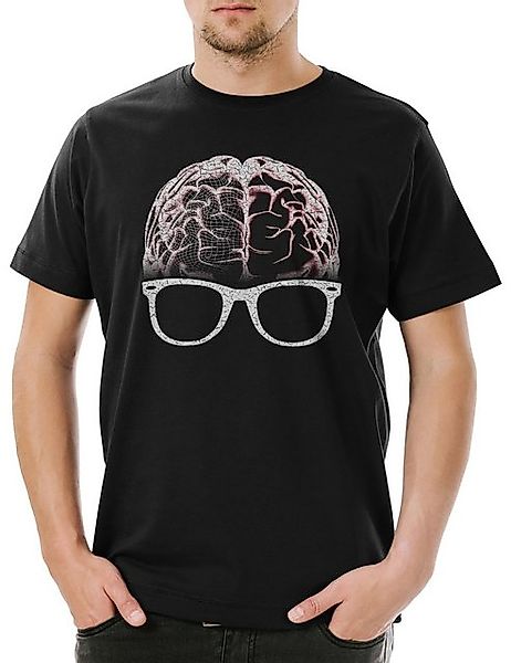 Urban Backwoods Print-Shirt Urban Backwoods Nerd Brain Herren T-Shirt Schwa günstig online kaufen