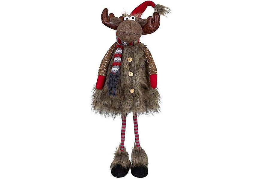 Christmas Paradise Weihnachtsfigur Elch 72cm (84cm) stehend (Deko Figur, 1 günstig online kaufen