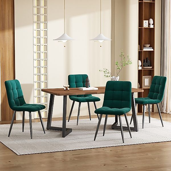 OKWISH Esstisch Essgruppe,Esstisch mit Stühlen Set, günstig online kaufen