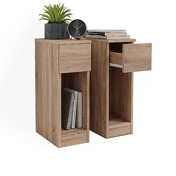 Vicco Nachtschrank Enton, Sonoma, 20 x günstig online kaufen