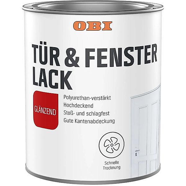 OBI Fenster- und Türenlack Weiß glänzend 2, günstig online kaufen