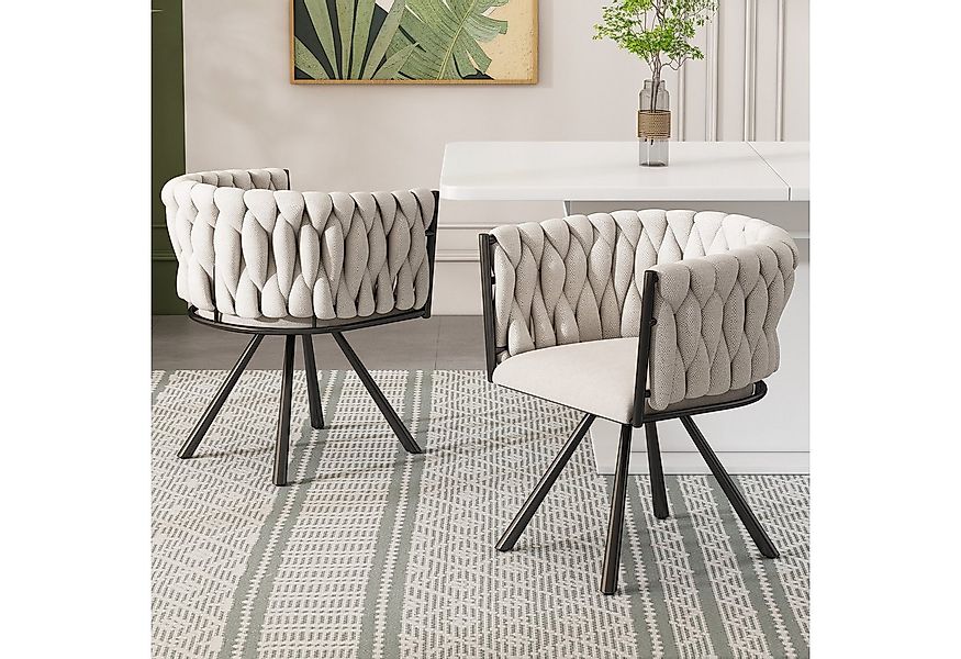 Flieks Esszimmerstuhl (360° drehbar, Set, 2 St), 2er Set Polsterstühle Dreh günstig online kaufen