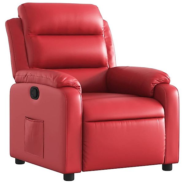 vidaXL Sessel Relaxsessel Rot Kunstleder (1-St) günstig online kaufen