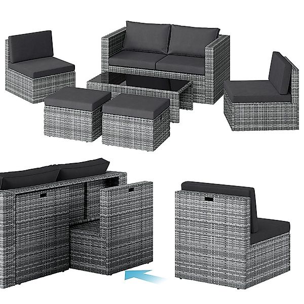 STEELSØN Gartenlounge-Set Noctura, (2er Sofa, 2 günstig online kaufen