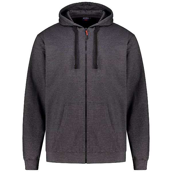 ADAMO Sweatjacke mit Kapuze Farbe anthrazit Größe: 10XL günstig online kaufen