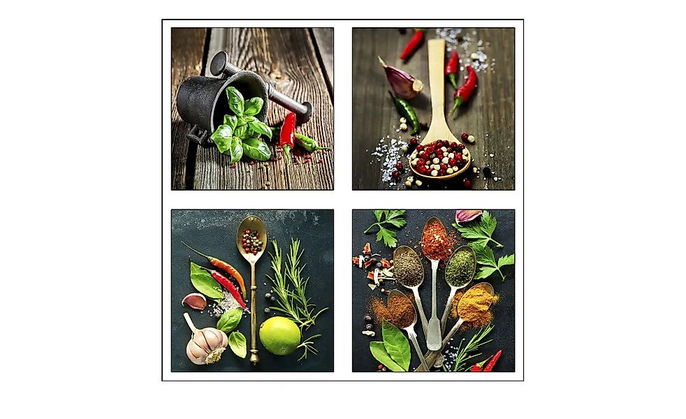 4er-Set eckige Magnete  Kitchen ¦ Maße (cm): B: 3 Accessoires > Bilder & Sc günstig online kaufen