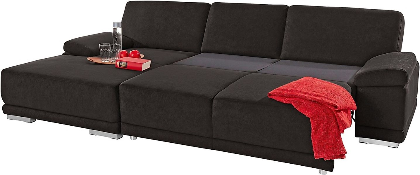 sit&more Ecksofa »Coria L-Form«, mit XL-Recamiere, wahlweise mit Bettfunkti günstig online kaufen