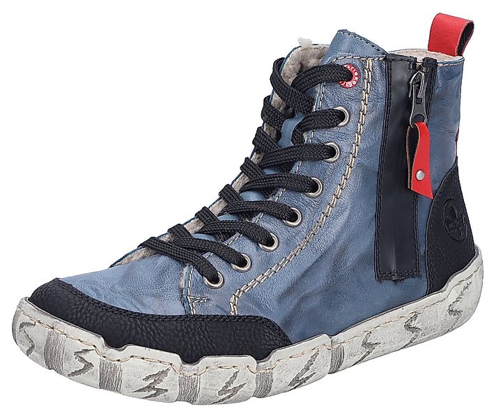 Rieker Winterboots Schnürboots, High Top Sneaker, Stiefelette, mit Anziehla günstig online kaufen