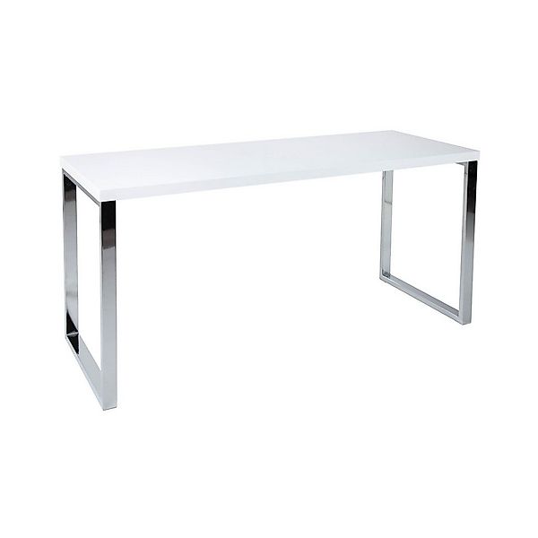 riess-ambiente Schreibtisch WHITE DESK 140cm weiß / silber, Arbeitszimmer · günstig online kaufen