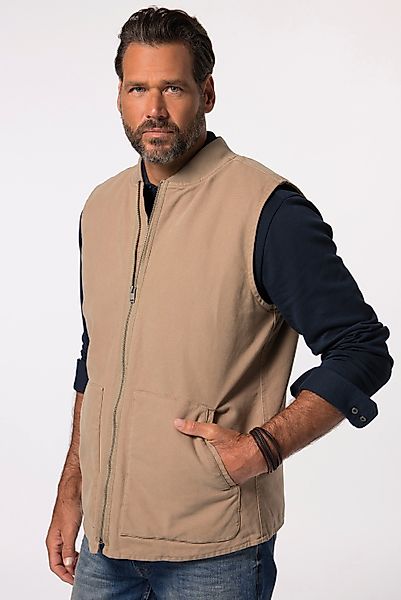 JP1880 Steppweste JP 1880 Canvasweste Collegekragen günstig online kaufen