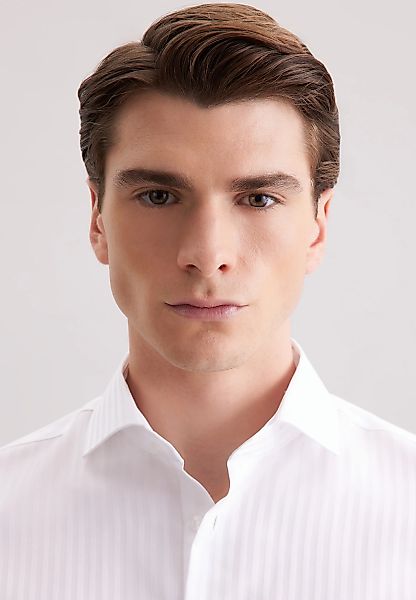 seidensticker Businesshemd "Schwarze Rose" Slim 1/1 Kentkragen Gestreift günstig online kaufen