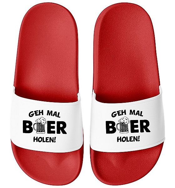 MoonWorks Badeschlappen Herren Malle Urlaub Spruch Bier Badelatschen Aufdru günstig online kaufen