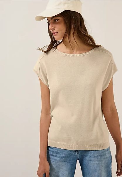 Leinen-Look Strickpullover günstig online kaufen