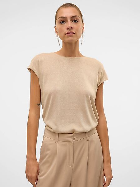 Vero Moda Kurzarmshirt "VMSARAH AVA SS TOP JRS GA NOOS" mit Glitzerdetails günstig online kaufen