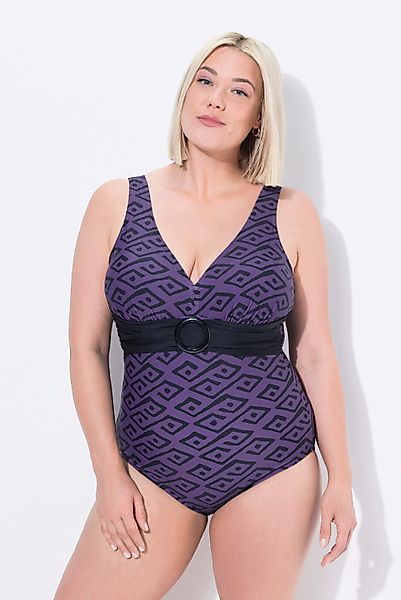 Ulla Popken Badeanzug Badeanzug Rauten Softcups günstig online kaufen