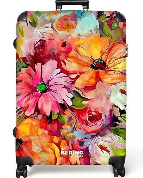 NoBoringSuitcases.com© Hartschalen-Trolley Blumen - Farbenfroh - günstig online kaufen