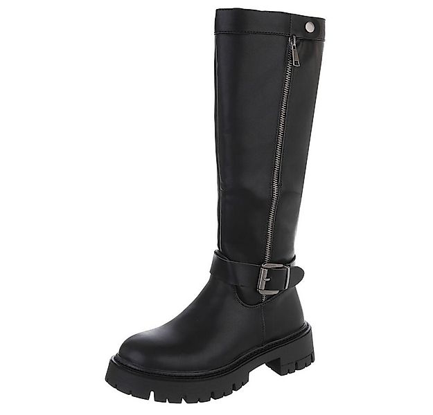 Ital-Design Modische Stiefel mit Reißverschluss für Damen - Alltagsschuh Pl günstig online kaufen
