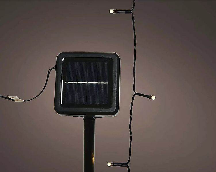 Solar Lichterkette Schwarz LED warmweiß 8 Modi Außenbereich Gartenbeleuchtu günstig online kaufen