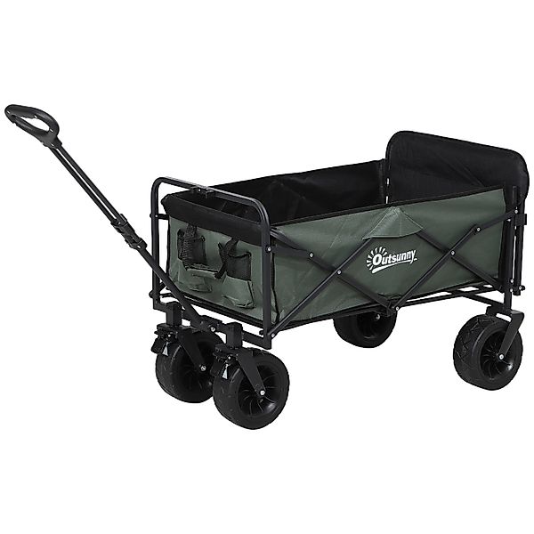 Outsunny Camping Trailer Stahl Polyester  125L x 48B x 78-102H cm günstig online kaufen