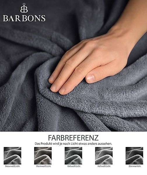 Wohndecke, flauschige Kuscheldecke, weiche Decke, Überwurfdecke, BARBONS, a günstig online kaufen