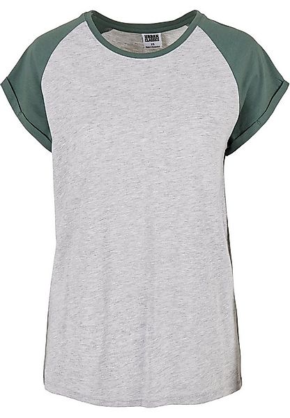 URBAN CLASSICS Kurzarmshirt Urban Classics Damen Ladies Contrast Raglan Tee günstig online kaufen