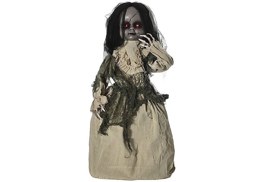 Outsunny Dekofigur Halloween-Dekoration Geisterpuppe mit Spezialeffekten (S günstig online kaufen