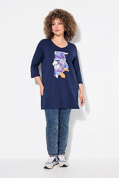 Ulla Popken Longshirt Longshirt Blüten A-Linie günstig online kaufen