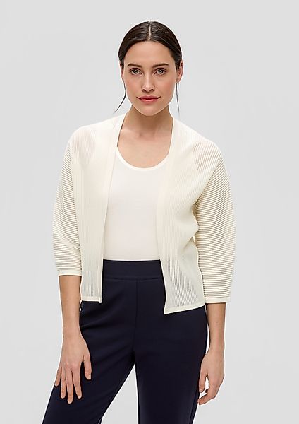 s.Oliver BLACK LABEL Strickjacke Strickjacke mit günstig online kaufen