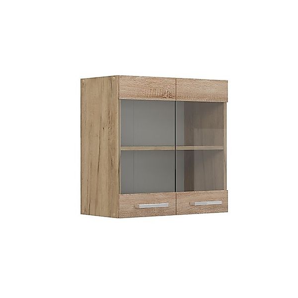 Vicco Glashängeschrank R-Line, Sonoma/Goldkraft Eiche, 60 günstig online kaufen
