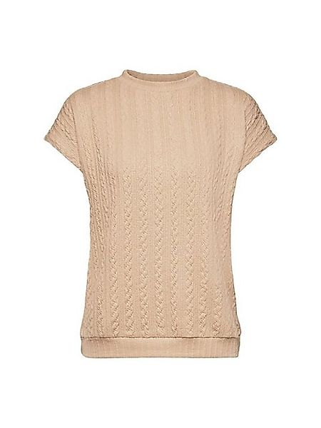 Esprit Collection Sweatshirt Glitzernder Zopfstrickpullunder (1-tlg) günstig online kaufen