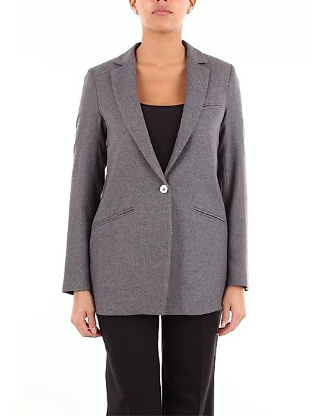 HANAMI D'OR Blazer Damen grau Polyester. Viskose - Wolle und Elasthan günstig online kaufen