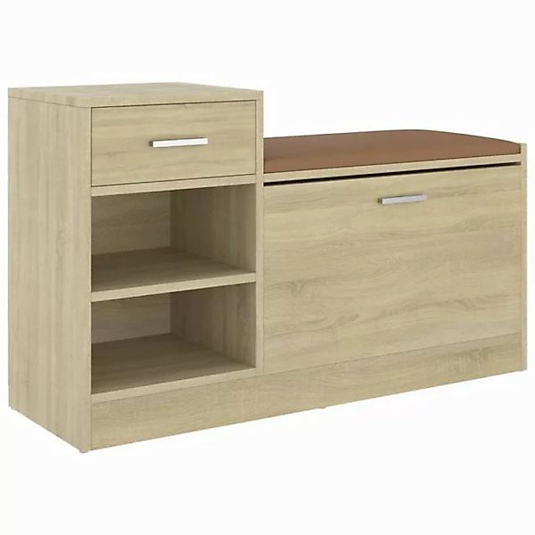 furnicato Schuhschrank Schuhbank Sonoma-Eiche 94,5x31x57 cm Holzwerkstoff ( günstig online kaufen