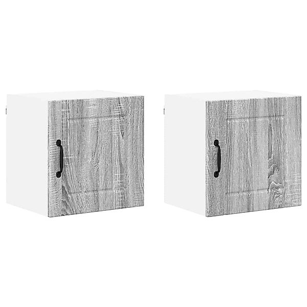 vidaXL Küchenschrank 2 Stk Graues Sonoma 40 x 31 x 40 cm Holzwerkstoff 8848 günstig online kaufen