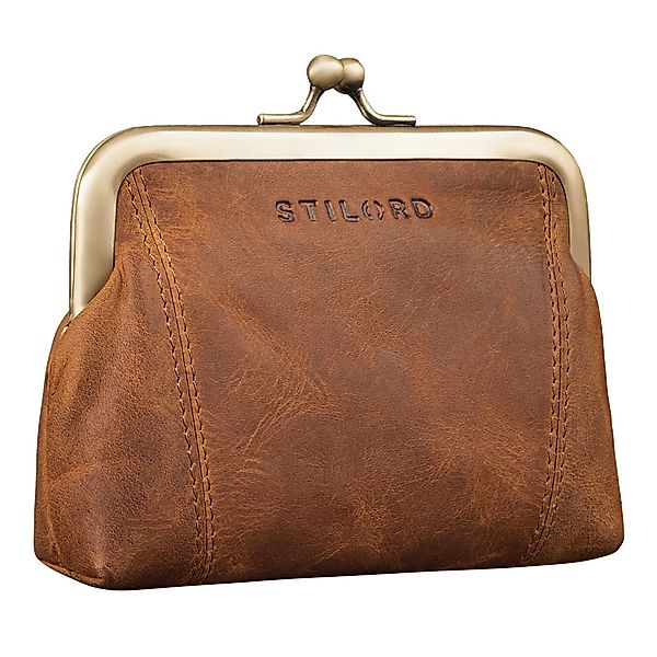 STILORD Geldbörse "Goldie" Vintage Spangenportemonnaie Leder günstig online kaufen