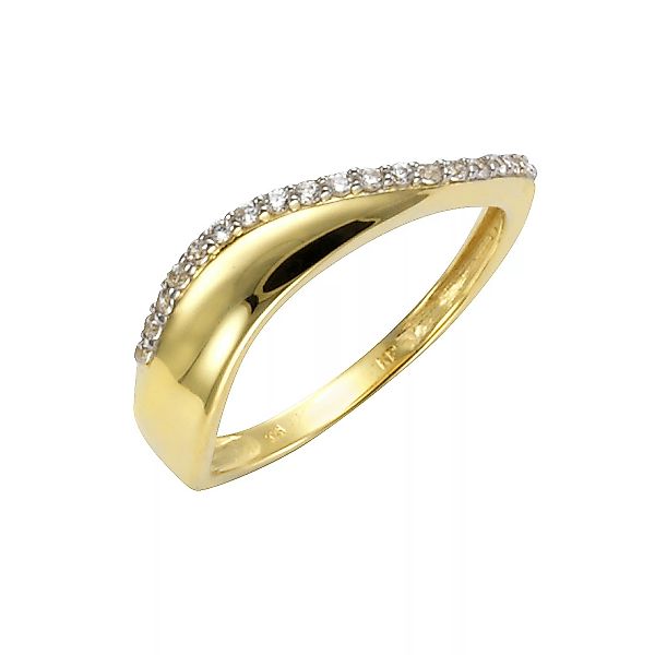 CELESTA Fingerring "375 Gold mit Zirkonia weiß" günstig online kaufen