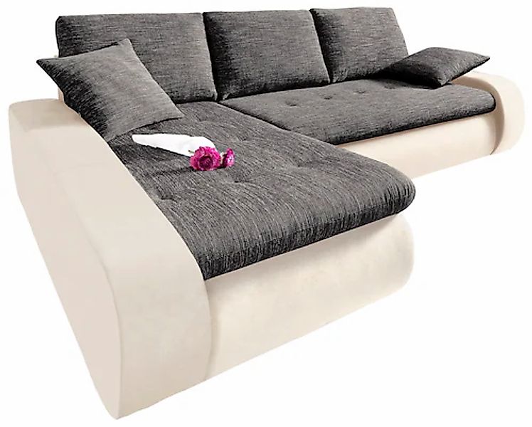 TRENDMANUFAKTUR Ecksofa »Indie, modern und bequem, Materialmix, OTTOs Choic günstig online kaufen