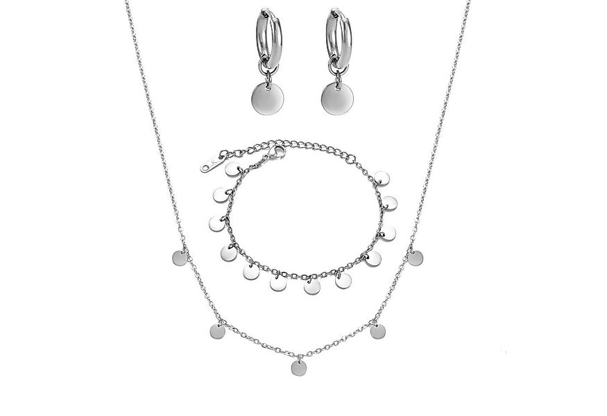 Kim Johanson Schmuckset Plättchen (Set, 3-tlg., inkl. Schmuckbox), aus Edel günstig online kaufen