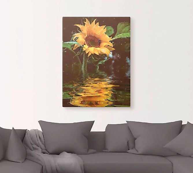 Artland Wandbild »Sonnenblume«, Blumen, (1 St.), als Alubild, Outdoorbild, günstig online kaufen