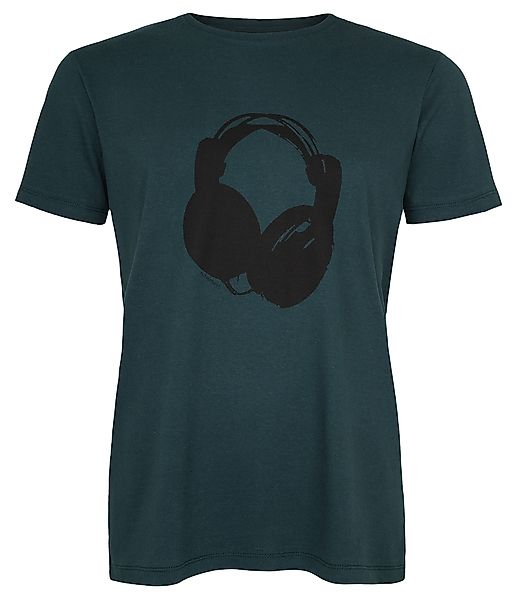 Kopfhörer Organic Men Shirt _ Teal / Ilk01 günstig online kaufen