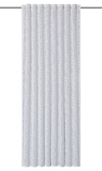 ELBERSDRUCKE Vorhang Gardine mit verdeckten Schlaufen Willow weiß halbtrans günstig online kaufen