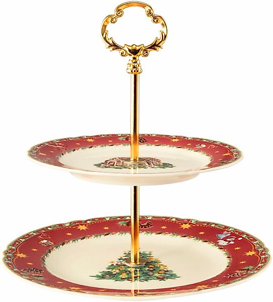 Seltmann Weiden Etagere "Marieluise, 2-stufig, mit Weihnachtsmotiv", (1 tlg günstig online kaufen