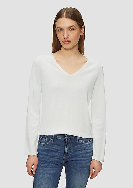 s.Oliver Strickpullover Feinstrickpullover mit V-Ausschnitt und günstig online kaufen