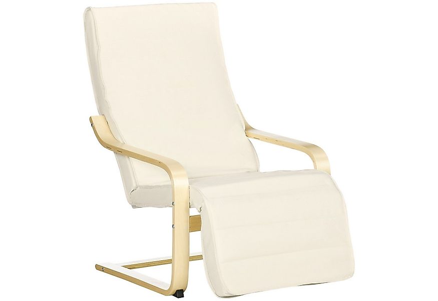 HOMCOM Relaxsessel mit Verstellbarem Fußteil, mit Leinenoptik (Esszimmerstu günstig online kaufen