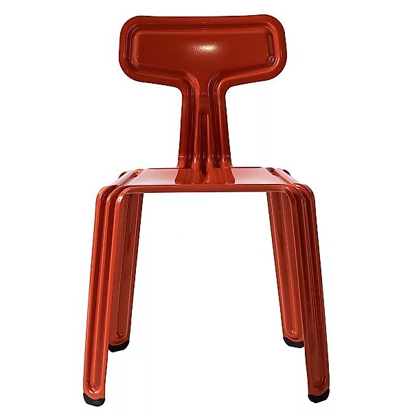 Moormann - Pressed Chair Stuhl - richtig rot RAL 3000/glänzend/pulverbeschi günstig online kaufen